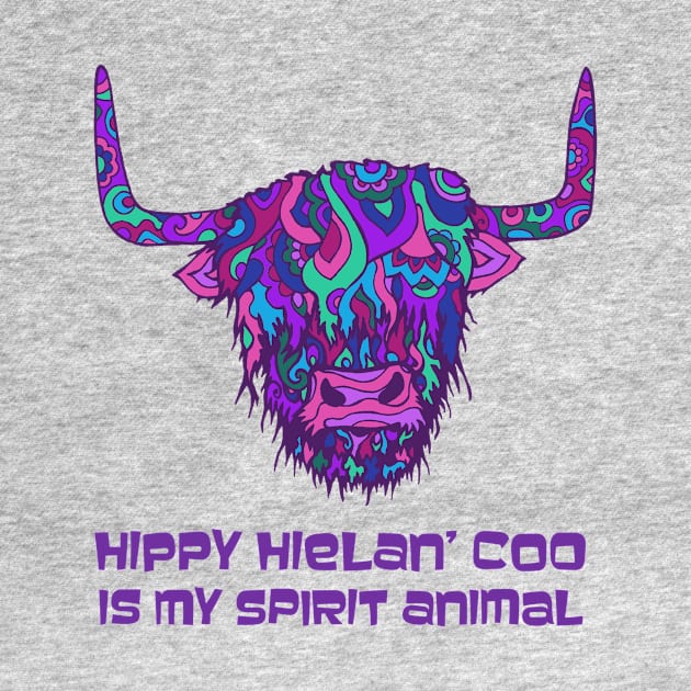 Highland Cow Spirit Animal by TimeTravellers